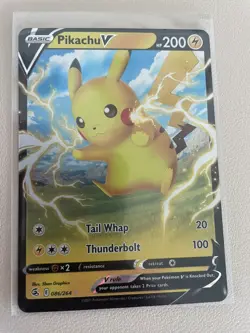 Pokemon TCG Pikachu V Fusion Strike 086/264 Holo Ultra Rare - Image 1