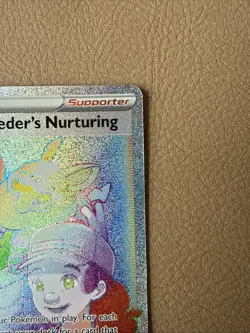 Pokemon Breeder's Nurturing Secret Rare Full Art Trainer Swsh03 195/189 Holo En… - Image 3