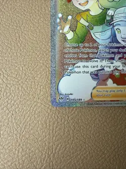 Pokemon Breeder's Nurturing Secret Rare Full Art Trainer Swsh03 195/189 Holo En… - Image 5