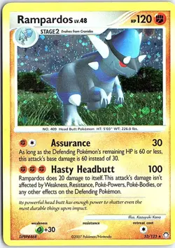 Rampardos - 33/123 (Cosmos Holo) Holo Rare Deck Exclusives 033/123 LP Pokemon - Image 1