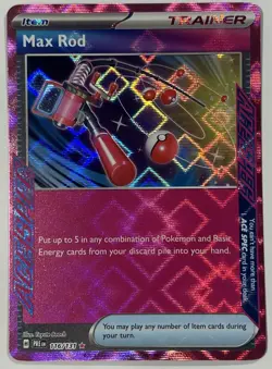 Pokemon TCG - Max Rod 116/131 Holo ACE SPEC Rare SV: Prismatic Evolutions NM - Image 1