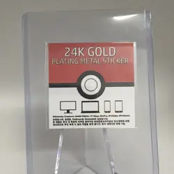 Pokemon 24k Gold Plated Korean Sticker DITTO (Pack Fresh) - Image 2