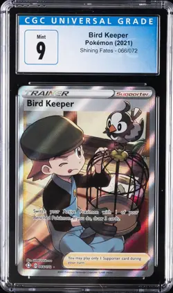 2021 POKEMON SHINING FATES #66 BIRD KEEPER CGC 9 - Image 1