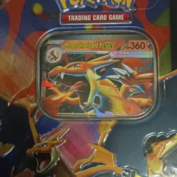 Pokemon Mega Charizard X & Y EX Tin Pokemon TCG Multicolor Collectible - Image 4