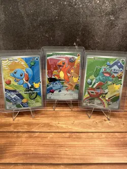 Pokemon First Partner Illustration Collection Series 1 - Kanto (Gen 1) Set NM+ - Image 1