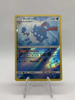 Azumarill Rev Reverse Holo SM Burning Shadows Pokemon NM 35/147 Sun & Moon - Image 1