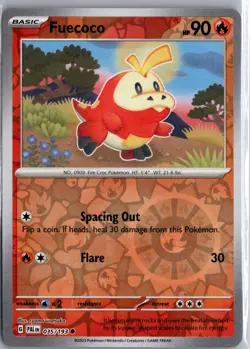 Fuecoco 035/193 Common Paldea Evolved Pokemon Reverse Holo NM/M - Image 1