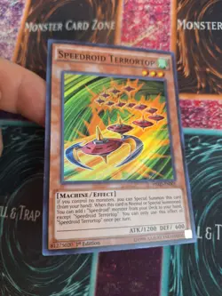 Yugioh Speedroid Terrortop HSRD-EN001 Super Rare 1st Edition Near Mint - Image 2