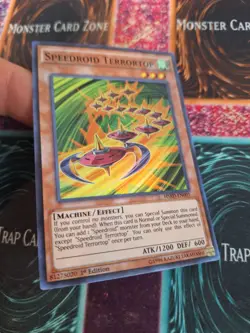Yugioh Speedroid Terrortop HSRD-EN001 Super Rare 1st Edition Near Mint - Image 2