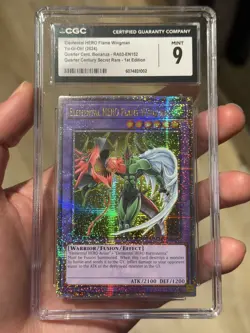 2024 Yu-Gi-Oh! Elemental HERO Flame Wingman #RA03-EN152 CGC 9 1st Ed Bonanza QCR - Image 2