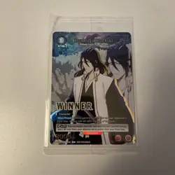 Union Arena Byakuya Kuchiki (Winner) Promo Card - Sealed - US - UEPR/BLC-1-049 - Image 1