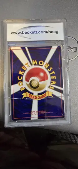 BECKETT 10 GEM MINT JAPANESE NEO 2 REVERSE HOLO PICHU (CRACKED CASE, CARD FINE) - Image 2