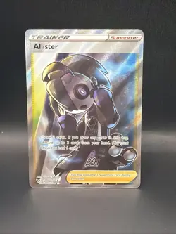 Pokemon TCG Allister Trainer Holo Full Art Rare Card 179/185 Vivid Voltage - Image 1