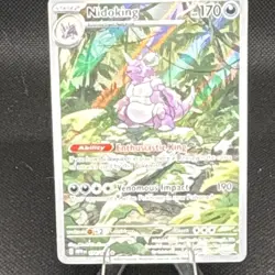 Pokemon Nidoking Illustration Rare Holo Card 174/165 Scarlet & Violet 151 170 HP - Image 1