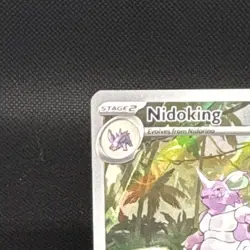 Pokemon Nidoking Illustration Rare Holo Card 174/165 Scarlet & Violet 151 170 HP - Image 2