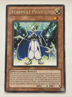 Yu-Gi-Oh TCG Stardust Phantom STOR-EN003 Unlimited Regular Rare Card Played LP - Image 1