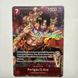 Portgas D. Ace Alt Art Paramount War OP02-013 One Piece English Card Foil - Image 1