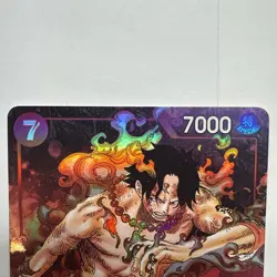 Portgas D. Ace Alt Art Paramount War OP02-013 One Piece English Card Foil - Image 3