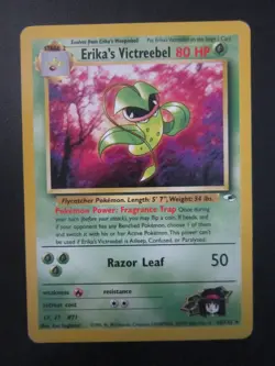 ERIKA'S VICTREEBEL POKEMON CARD 26/132 GYM HEROES NON HOLO MP HP DMG - Image 1