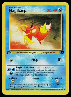 Pokemon Card - Magikarp Team Rocket 47/82 Uncommon 1st Edition - Image 1