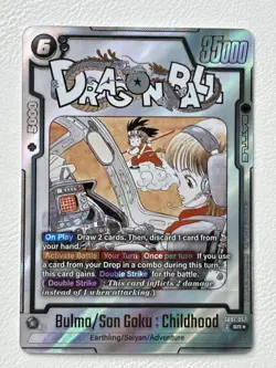 Dragon Ball Super Card Game SB01-057 Bulma/Son Goku Childhood NM English - Image 1
