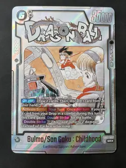 Dragon Ball Super Card Game SB01-057 Bulma/Son Goku Childhood NM English - Image 2