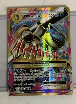 Pokemon M Blastoise EX Full Art Holo Rare Card 102/108 Evolutions - Image 1