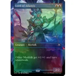 FOIL LORD OF ATLANTIS (BORDERLESS) Special Guests Magic MTG MINT CARD - Image 1