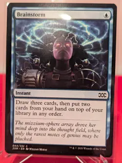Brainstorm 44 Common Double Masters Magic: The Gathering Near Mint - Image 1