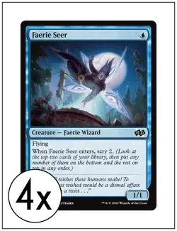 4x Faerie Seer, Magic the Gathering MTG NM - Image 1