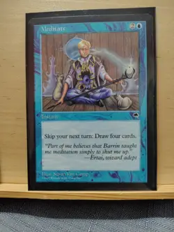 1x Meditate - NM - Tempest - MTG Magic Near Mint Reserved - Image 1