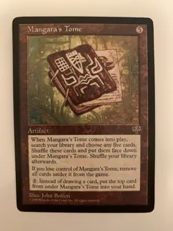 MTG NM Mangara's Tome Mirage Free Shipping In The US with Tracking - Image 1