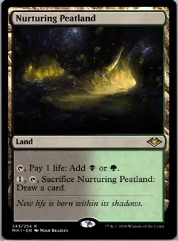 MTG Magic the Gathering Nurturing Peatland (243/316) Modern Horizons NM MH1 - Image 1