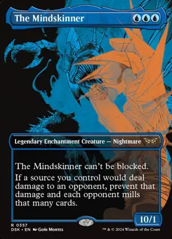 THE MINDSKINNER Rare Borderless Duskmourn: House of Horror NM MTG - Image 1