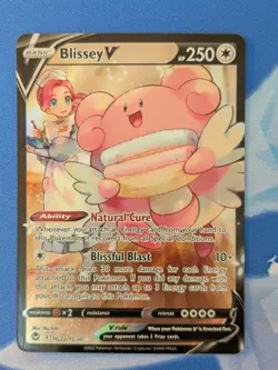 Blissey V TG22/TG30 - Ultra Rare -Silver Tempest Trainer Gallery Pokemon Card NM - Image 1