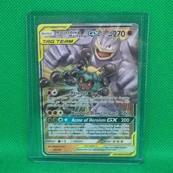 2019 Marshadow & Machamp GX - 82/214 - Ultra Rare - Unbroken Bonds Pokemon NM/M - Image 1