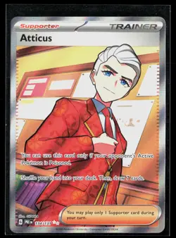 Atticus - 134/131 Ultra Rare Trainer Prismatic Evolutions Pokemon NM - Image 1