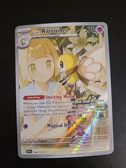 Lillie's Ribombee 164/159 Illustration Rare - Journey Together Pokemon TCG - NM - Image 1