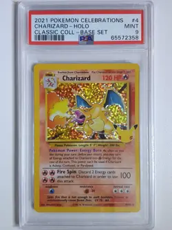 2021 Pokemon Celebrations Charizard #4 HOLO Classic Collection - PSA 9 - Image 1