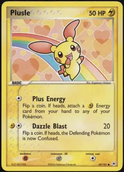 2004 Pokemon EX Hidden Legends Plusle #69 - Image 1