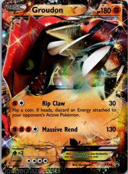 Groudon EX XY42 Promo XY Black Star Promos Pokemon LP - Image 1