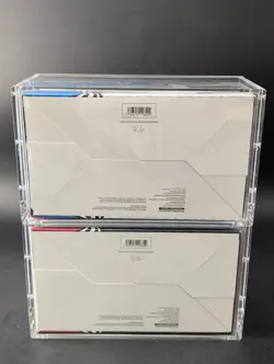 2x Pokemon Black Bolt White Flare Sealed Booster Bundle Display Case W/Acrylic - Image 2