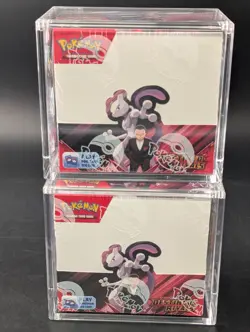 Lot (2) Pokemon SV10 Destined Rivals English Booster Boxes Sealed w/ Acrylic - Image 1