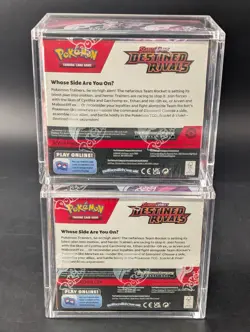 Lot (2) Pokemon SV10 Destined Rivals English Booster Boxes Sealed w/ Acrylic - Image 2