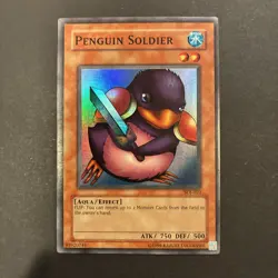 Yu-Gi-Oh TCG Penguin Soldier SDJ-022 Lightly Played - Image 1