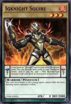 Yu-Gi-Oh! Igknight Squire Common CORE-EN026 - Image 1