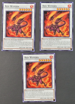 Yugioh TCG - 3x Red Wyvern - DPDG-EN032 - LP/NM - Common - 1st Ed Synchro 2017 - Image 1