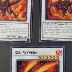 Yugioh TCG - 3x Red Wyvern - DPDG-EN032 - LP/NM - Common - 1st Ed Synchro 2017 - Image 3