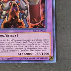 Yugioh TCG - D/D/D Flame King Genghis - CT13-EN005 - Limited Edition, NM/LP 2016 - Image 5