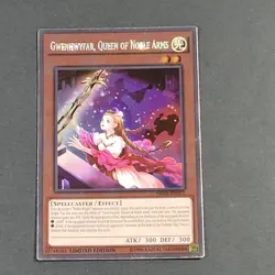 Yugioh - Gwenhwyfar Queen of Noble Arms - NKRT-EN012 - NM/LP, Platinum Rare 2014 - Image 2